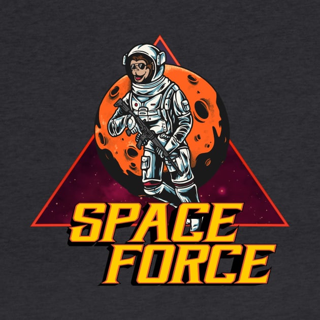 Space Force Monkey by Wooly Bear Designs